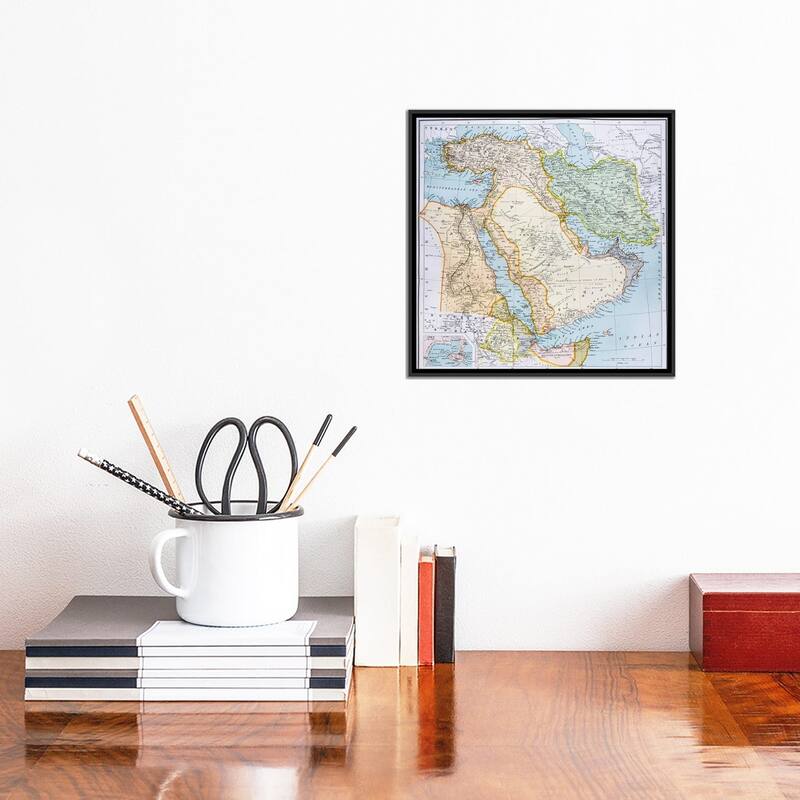 iCanvas "Map Of Turkey, Middle East And Horn of Africa, The Citizen's